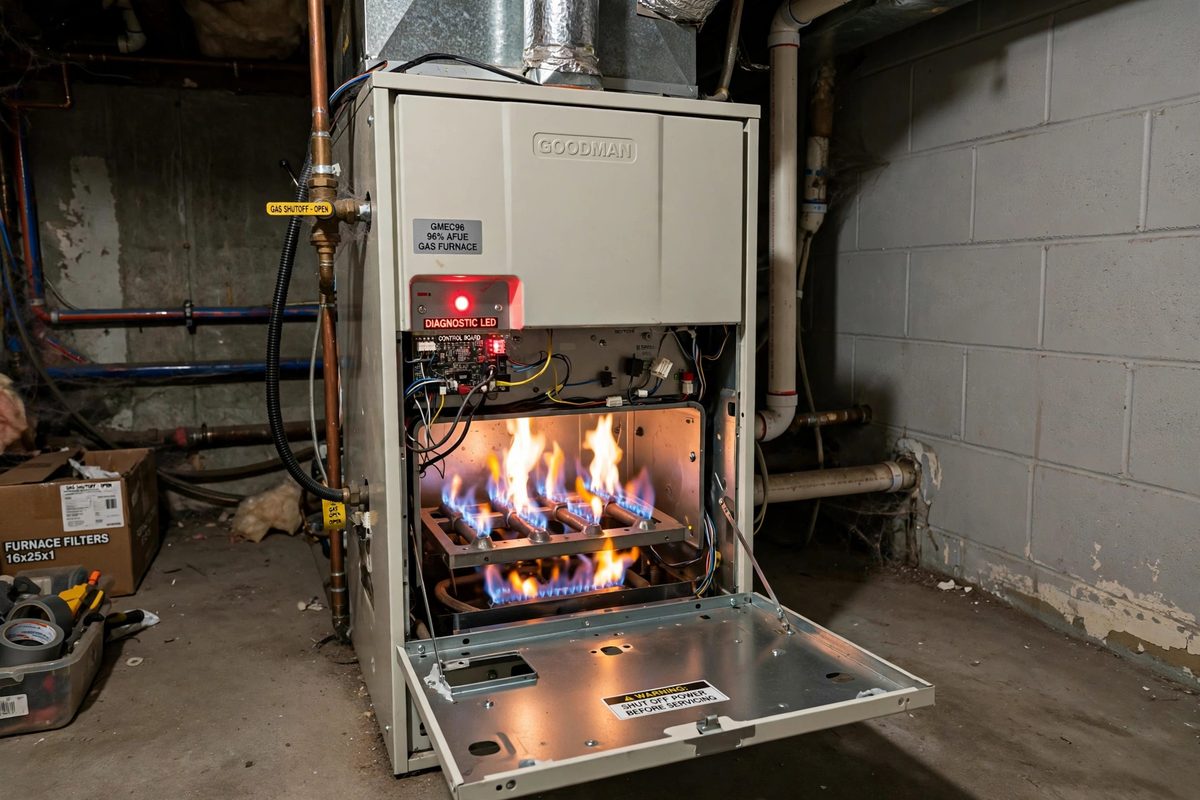 Furnace cycling on and off